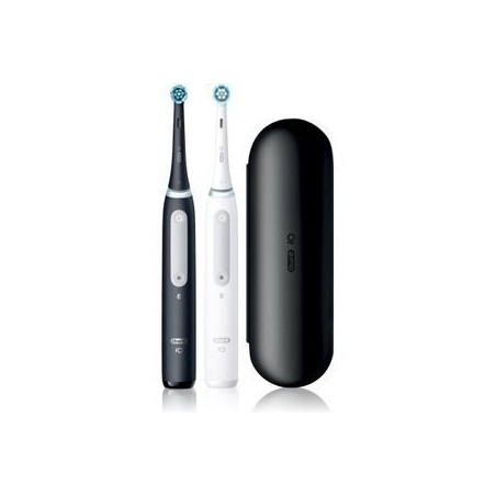 Oral-B magnetisk tandbørste iO Series 4 Duo 2 stk. mat sort/halvhvid